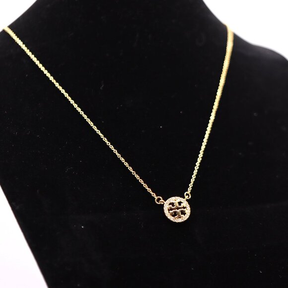 Tory Burch Jewelry - ✨ Tory Burch Gold Logo Pendant Necklace – 16" ✨